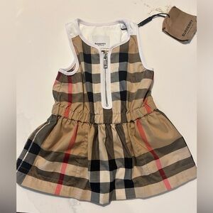 Burberry 6 months baby girl dress with tags